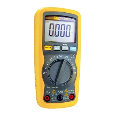 Image of Di Log Ac Digital Multimeter 1000V Compact With Temperature Measurement to 750C and High Contrast Backlit LCD Display, Full Protection on All Ranges a Safety Category CAT III 600V
