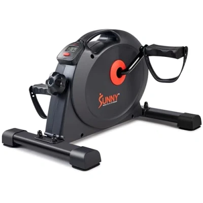 Image of Sunny Health &amp; Fitness Under Desk Smart Mini Pedal Exerciser, Dual Function Exercise Cycle Bike with Low Profile Design SF B023005DGY