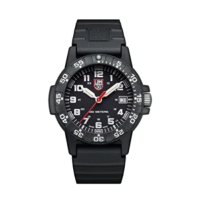 Image of Luminox Leatherback SEA Turtle XS.0301.L Small Mens Watch 39mm Military in Black Date Function 100m Water Resistant