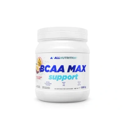 Image of ALLNUTRITION BCAA Max Support Branched Amino Acids Instant Powder Food Supplement with L Glutamine &amp; Taurine Supports Post Workout Recovery 500g Passion Fruit