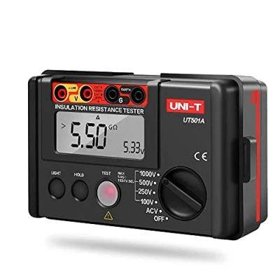 Image of ANRIS UNI T UT501A Insulation resistance Tester meter megger earth ground Voltage Megohmmeter Voltmeter + Backlight