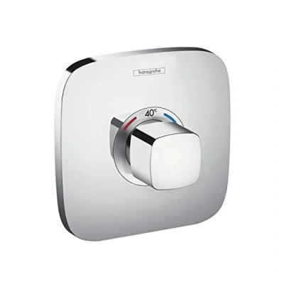 Image of Hansgrohe 15705000 Ecostat E Thermostatic Mixer, Chrome, Silver