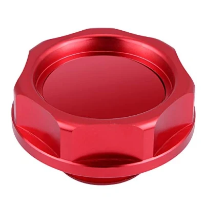 Image of Mini+Cooper+Oil+Cap Replacement For Mini R53 Oil Cap Cover Cover, Aluminium Alloy Filler Engine Fuel Tank Car(Red)