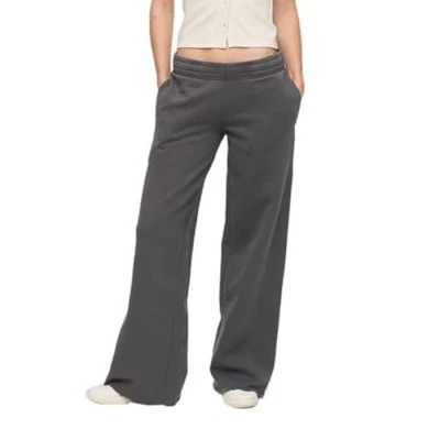 Image of Superdry Women&#039;s Vintage Wash Straight Jogger Pants, Charcoal Grey, UK 12