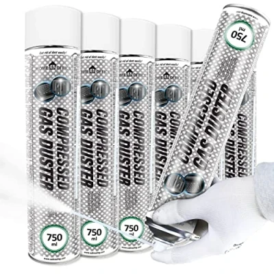 Image of AABCOOLING Pack of 6 Home&amp;Office Gas Duster Freezing Spray 750ml K5, Multipurpose Tool Circuit Freezer, Engine Cleaners, Automotive, Fluids, Freezes Down to 50*C