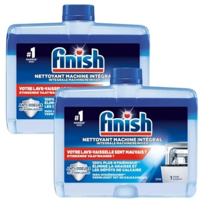 Image of Finish dishwasher Machine Cleaner Original 2 Washes (250ml x 2) Deep Cleans and Helps to prolong life of your
