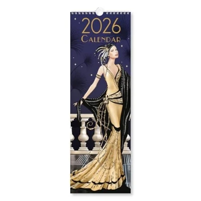 Image of Claire Coxon Art Deco Slim Calendar 2026