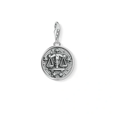Image of Thomas Sabo Men Women Charm Pendant Zodiac Sign Libra Club 925 Sterling Silver 1646 643 21