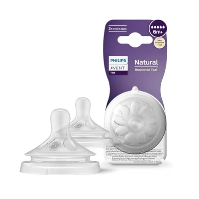 Image of Philips AVENT BPA Free Natural Fast Flow Nipples, 2 Pack