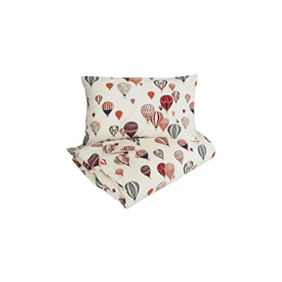 Image of Gabel Duvet Cover Set, Cotton, White, Double (Duvet 250 x 205 cm, Pillowcases 50 80 cm)