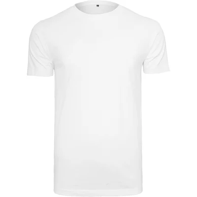 Image of Build Your Brand Men&#039;s Organic T shirt Round Neck Shirt, White, 3XL UK