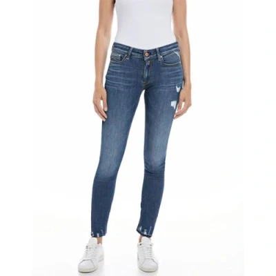 Image of Replay women&#039;s jeans with power stretch, Blue (Medium 009), 25W / 30L