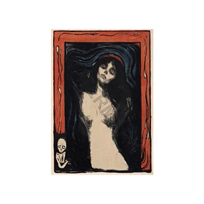 Image of Wee Blue Coo Painting Munch The Madonna Wall Art Print