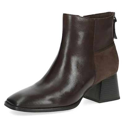 Image of Caprice Women&#039;s 9 25343 41 Lace up Ankle Boots with Heel, Brown, 5 UK