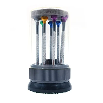 Image of CENPEK 9Pcs Precision Watch Flat Blade Slotted Screwdriver Set Watchmakers Tools for Home Repair