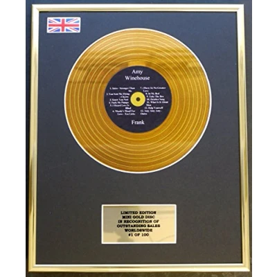 Image of AMY WINEHOUSE/MINI GOLD DISC DISPLAY/LIMITED EDITION/COA/FRANK