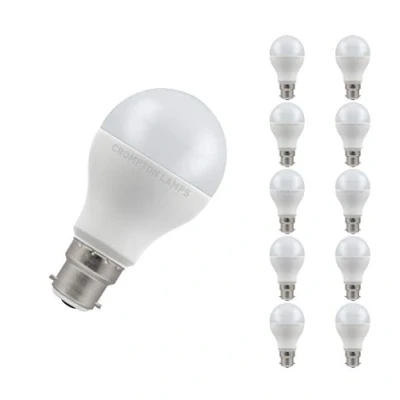 Image of Crompton Lamps LED GLS 15W BC B22d (100W Equivalent) 2700K Warm White Opal 1521lm Bayonet B22 A65 Frosted Bright Thermal Plastic Light Bulb