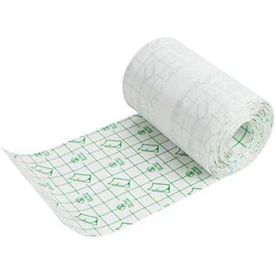 Image of Wound Dressing Tape,Risingmed 10cmX10m Waterproof Transparent Adhesive Fixer Plaster Stretch Fixation Tape Bandage