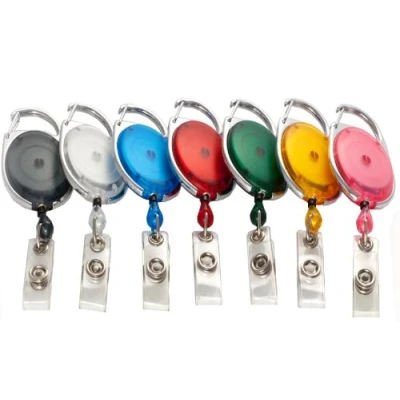Image of Retractable Keyring extendable ID Holder Work Name Badge Card Premier yoyo Reel Yellow (Pack of 1) It