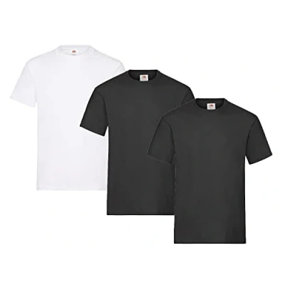 Image of Fruit of the Loom Men&#039;s T Shirt, Pack 3, XL