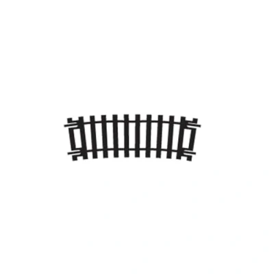 Image of Hornby R643 OO Gauge 2nd Radius Half Curve Track Extra Pieces for Model Railway Sets, Train Scale 1:76