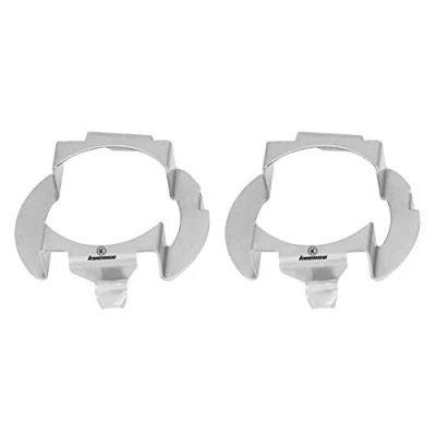 Image of H7 Headlight Adapter, 1 Pair Aluminum LED Holder Light Bulb Retainer Socket for Benz B Class ML Class, Opel Chery, Riich G5, SAAB D5 X55 X25 X65