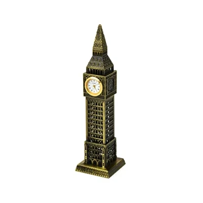 Image of ds. distinctive style Metallic Big Ben Tower Model Statue Decoration (23.5cm)