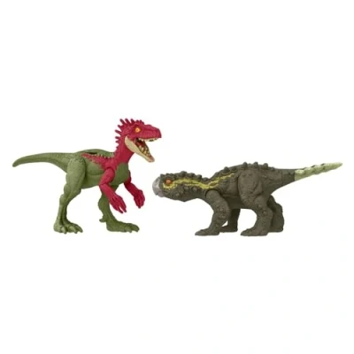 Image of Jurassic World Epic Evolution Danger Pack Eoraptor vs Stegouros