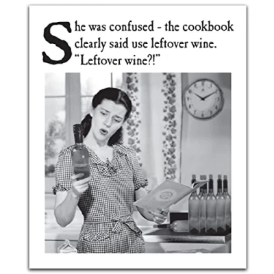Image of Emotional Rescue Funny Birthday Card For Her, Happy Card, Women, Female Black &amp; White
