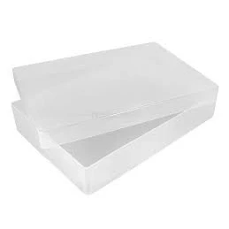 Image of Clear Plastic A4 Craft Storage Box With Lid