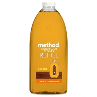 Image of Method Wood Floor Cleaner Refill, Moisturising Oil, Surface Spray, Gently Cleans and Shines, Almond Natural Scent, Pack of 1, 2L