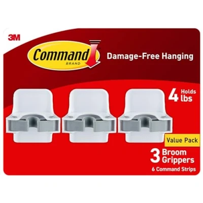 Image of Command 17007 3NA Broom and Mop Gripper, White