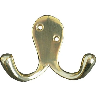 Image of Specialist PB88S Brass Finish Carded Double Robe Hook