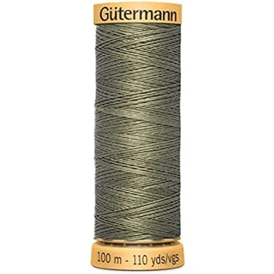 Image of Gütermann Sewing Thread, Cotton, # 8786 Green, (100M) EU
