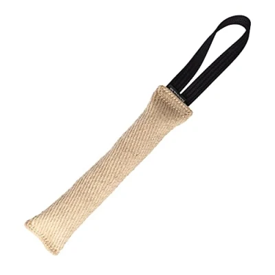 Image of DINGO GEAR Bite Tug with 1 Handle Reinforced for Dog Training and Fun 28 x 4 cm, Jute