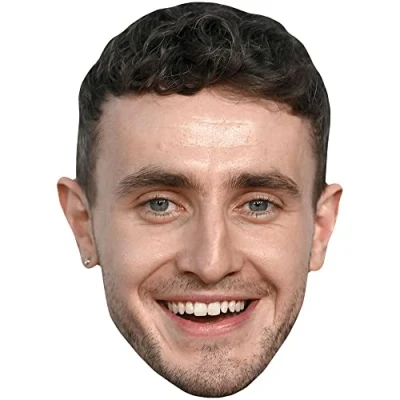 Image of Paul Mescal (Smile) Celebrity Mask, Flat Card Face, Fancy Dress Mask