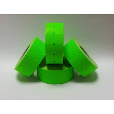 Image of Gato CT1 22mm x 12mm Price Gun Labels Fluorescent Green 20 Rolls 20,000