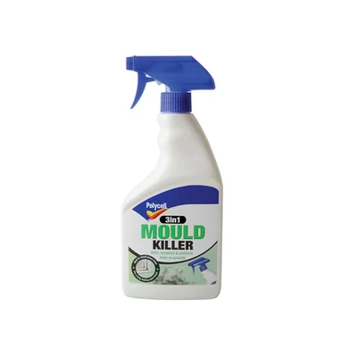 Image of 4 X Polycell 3 in 1 Mould Killer Spray, 500 ml