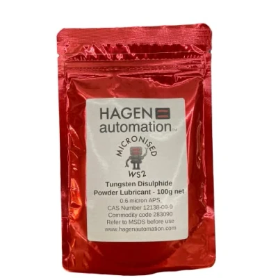 Image of Hagen Automation Micronised WS2 100g 0.6 micron Tungsten Disulphide Dry Powder Extreme Lubricant