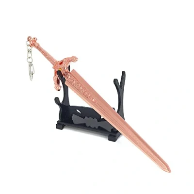 Image of Hanaiette 1pc Elden Ring Game peripheral weapons Model Keychain with Display Stand for Anime fans (STYLE 3)