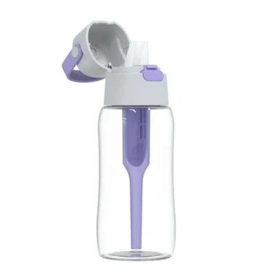 Image of Dafi Solid Filter Bottle 500 ml, Water by Joanna Krupa, Replaceable Charcoal Filter, Reduction of Chlorine, Made Tritan Perfect for The Gym, Work, School and Home Violet