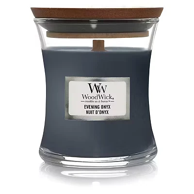 Image of WoodWick Scented Candle Medium Evening Onyx 11 cm / ø 10