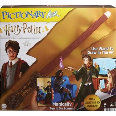 Image of Mattel Games Pictionary Air Harry Potter, Standard, Brown,cream,gold