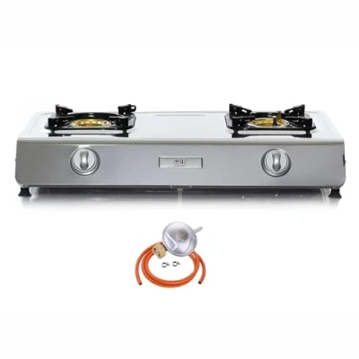 Image of NJ NSD 2 Portable Gas Hob Burner Cooking Stove LPG Indoor use (Butane 28mbar Screw on)