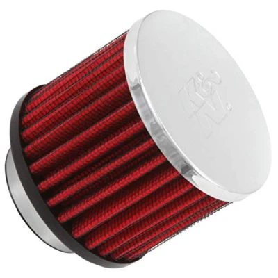 Image of K&amp;N Vent Air Filter/ Breather: High Performance, Premium, Washable, Replacement Engine Filter: Flange Diameter: 1.5 In, Filter Height: 2.5 Length: 0.4375 Shape: Breather, 62 1460