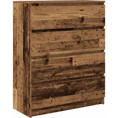 Image of vidaXL Sideboard Old Wood 80x35x99 cm Engineered