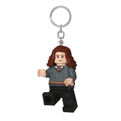 Image of Lego Harry Potter Hermione Keychain LED Torch for Potterheads 76 mm Large Figure (KE199) Includes 2 CR2025 Batteries, multicoloured