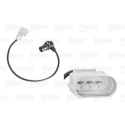 Image of 95560614700, 95560643300 Impulse Sensor VALEO 254101 3 pin connector Inductive with cable VOLKSWAGEN: Golf 5, Transporter 4