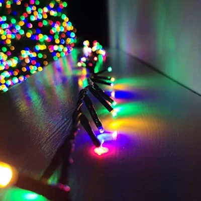 Image of 1,000 LED (25m) Premier TreeBrights Cluster Christmas Tree Lights in MultiColour