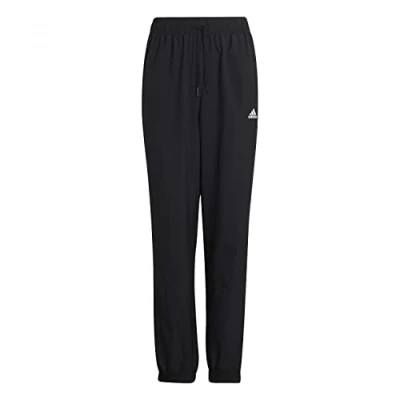 Image of adidas Boy&#039;s Woven Pants, black/white, 5 6 Years